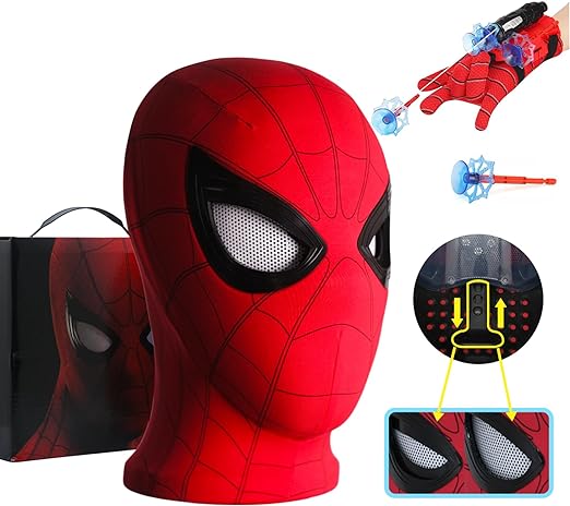 Spider Hero Mask With Mouth Control