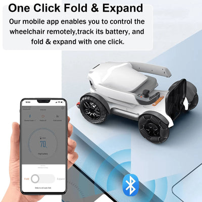 Smart Phone APP Control Folding Electric Power Mobility Scooter